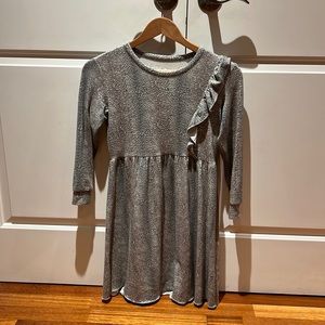 Gray animal print dress